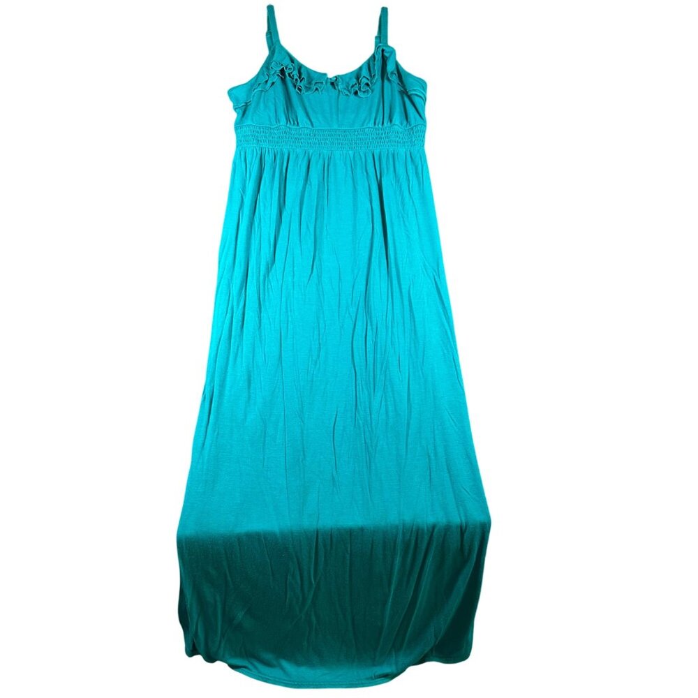Old Navy Womens Maternity M Spaghetti Strap Tank Dress Pullover‎ V-Neck w Ruffle